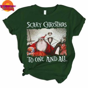 Scary Christmas To One And All Night Before Christmas T Shirt Pajama Set