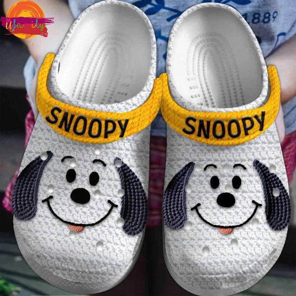 Snoopy Knit Effect Christmas Crocs For Sale