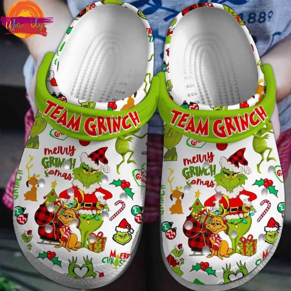 Team Grinch Christmas Crocs For Sale