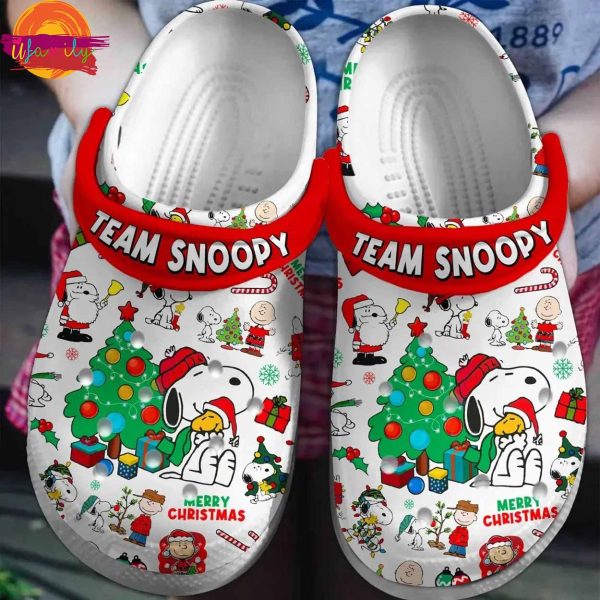 Team Snoopy Merry Christmas Crocs For Sale