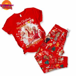 This Christmas I Caught The Love Sabrina Carpenter T Shirt Pajama Set 2