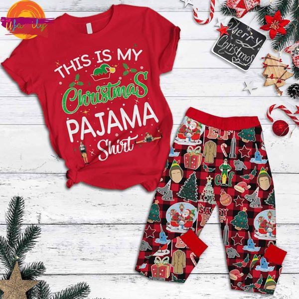 This Is My Elf Christmas Pajama Shirt 2025