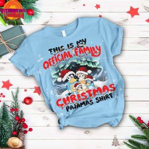 This Is My Official Family Bluey Christmas Pajama Shirt 2