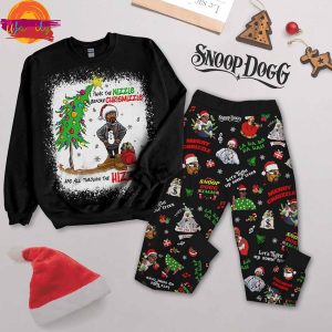 Twas The Nizzle Before Christmizzle Snoop Dogg Long Sleeve Pajama