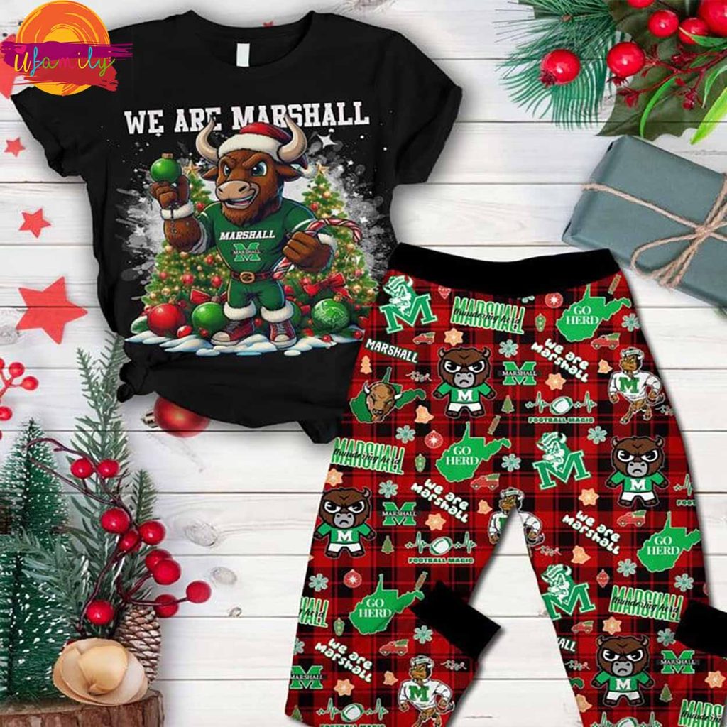 We Are Marshall Christmas T Shirt Pajama Set