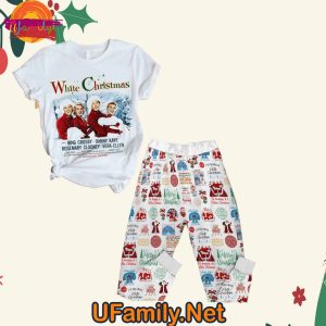 White Christmas Movie T Shirt Pajama Set 1