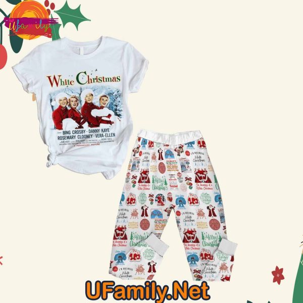 White Christmas Movie T Shirt Pajama Set