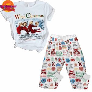 White Christmas Movie T Shirt Pajama Set 2