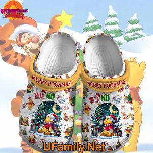 Winnie The Pooh Christmas Crocs For Family 1