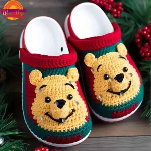 Winnie The Pooh Christmas Crocs For Sale 3