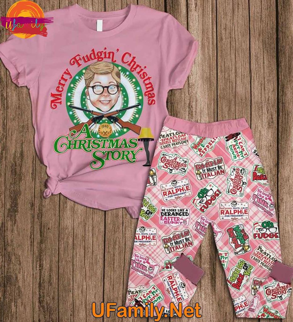 A Christmas Story T Shirt Pajama Set