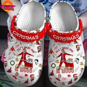 All I Want For Christmas Is Siuuu CR7 Cristiano Ronaldo Crocs