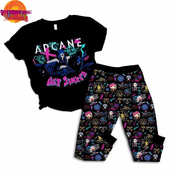 Arcane Get Jinxed T Shirt Pajama Set