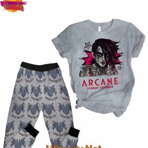 Arcane League Of Legends T Shirt Pajama Set 1