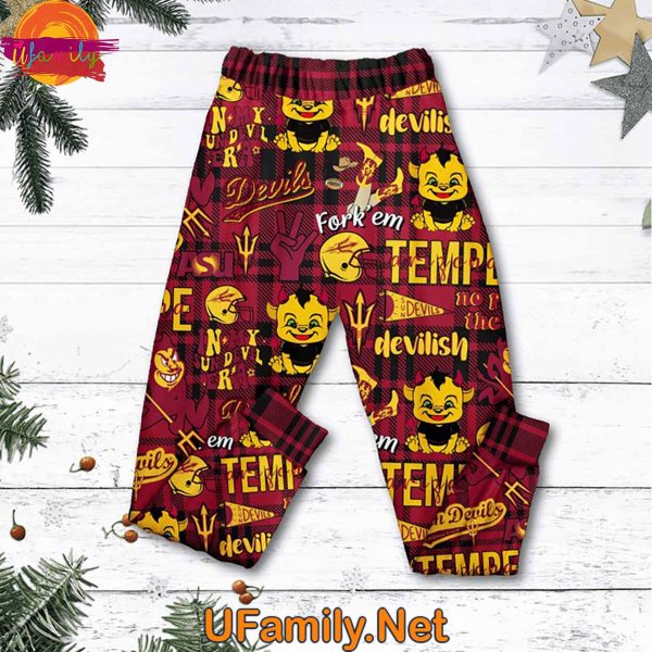 Arizona State Sun Devils Fear the Fork T Shirt Pajama Set