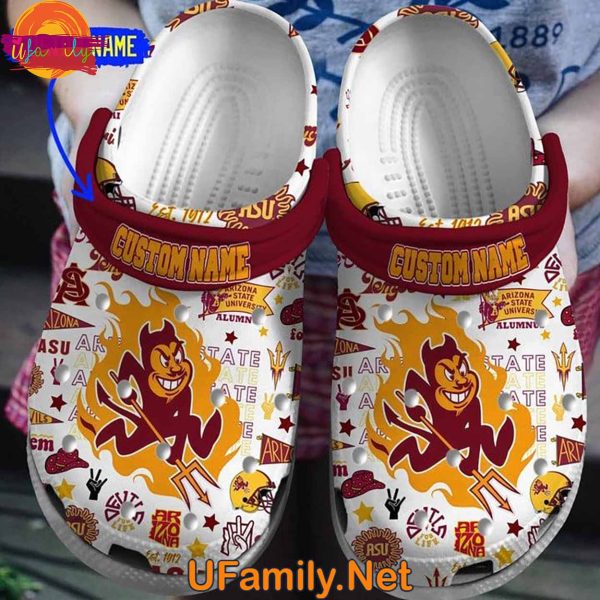 Arizona State Sun Devils football Crocs Shoes – Custom Name