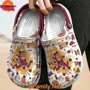 Arizona State Sun Devils football Crocs Shoes Custom Name 3