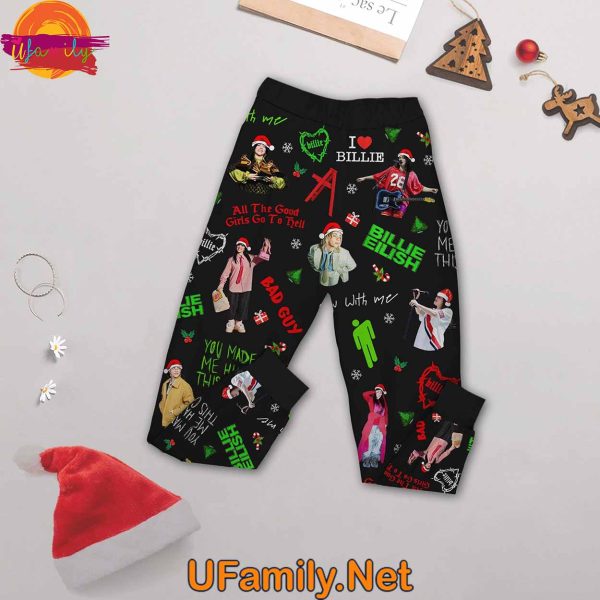 Billie Eilish Christmas Merch​ T Shirt Pajama