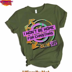 Blink 182 Wont Be Home For Christmas T Shirt Pajama Set 2