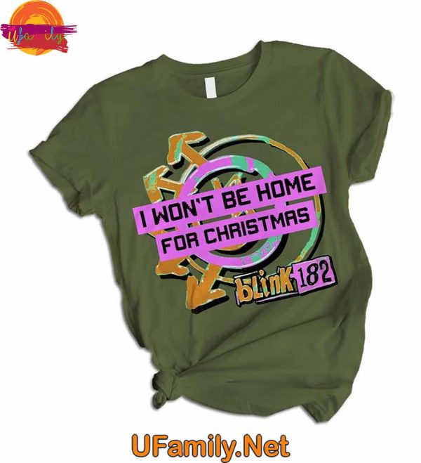 Blink-182 Won’t Be Home For Christmas T Shirt Pajama Set