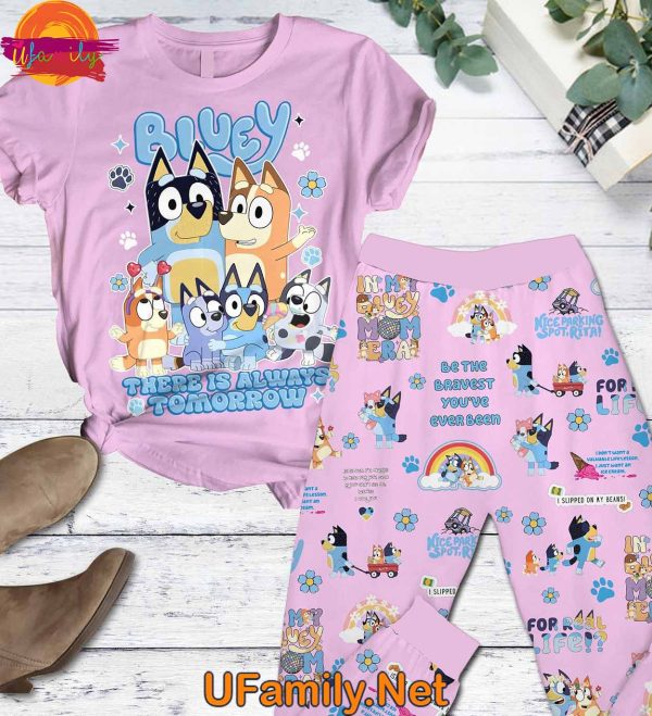 Bluey There Is Tomorrow Always T Shirt Pajama Set