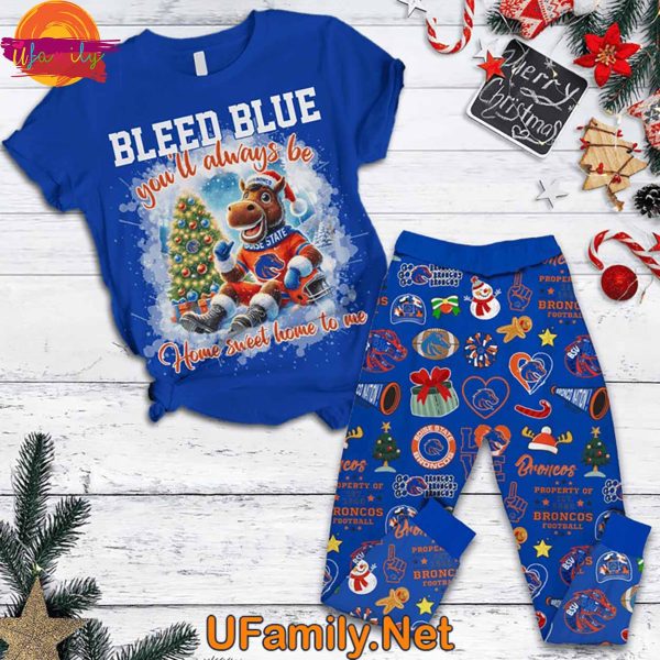 Boise State Broncos Home Sweet Home to Me T Shirt Pajama Set