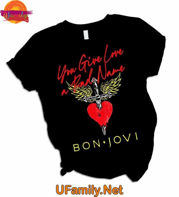 Bon Jovi T Shirt Pajama Set – You Give Love A Bad Name