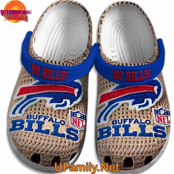 Buffalo Bills Knit Effect Crocs For Sale