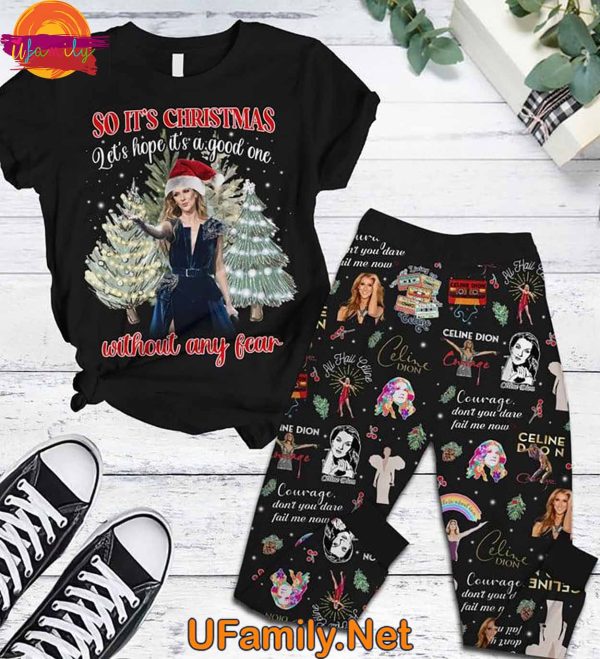 Celine Dion Christmas T Shirt Pajamas