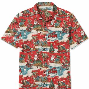 Christmas At The Beach Hawaiian Shirt