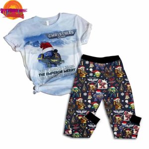 Christmas Space Marine T Shirt Pajama Set 1