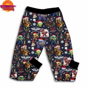 Christmas Space Marine T Shirt Pajama Set 3