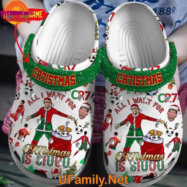 Cristiano Ronaldo Christmas Crocs – All I Want For Christmas