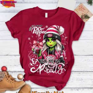 Dr Pepper Bougie Grinch T Shirt Pajama Set