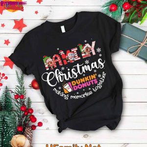 Dunkin Donut Family Christmas T Shirt Pajamas – Making Memories Together