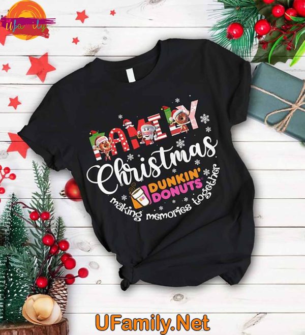 Dunkin Donut Family Christmas T Shirt Pajamas – Making Memories Together