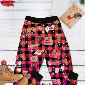 Dunkin Donuts Girl Grinch T Shirt Pajama Sets 3