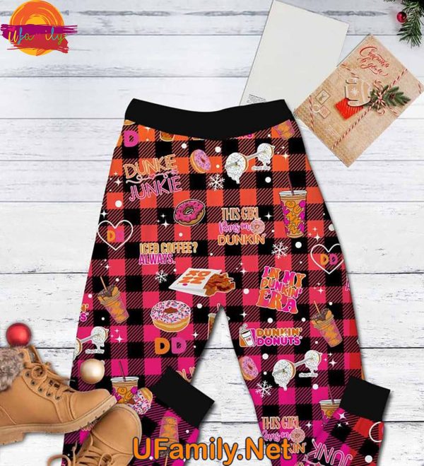 Dunkin Donuts Girl Grinch T Shirt Pajama Sets