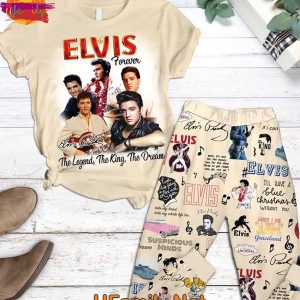 Elvis Forever T Shirt Pajama Set 3