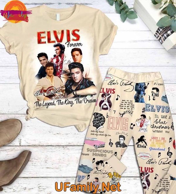 Elvis Forever T Shirt Pajama Set