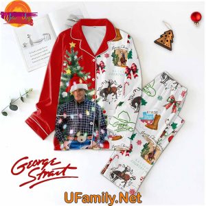 George Strait Christmas Pajama Set For Family 1