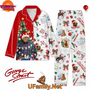 George Strait Christmas Pajama Set For Family 2