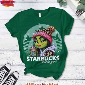 Girl Grinch Starbucks T Shirt Pajamas Set