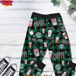 Girl Grinch Starbucks T Shirt Pajamas Set 3