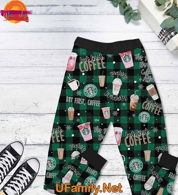 Girl Grinch Starbucks T Shirt Pajamas Set