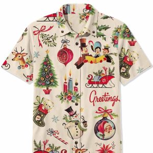 Greeting Christmas Hawaiian Shirt