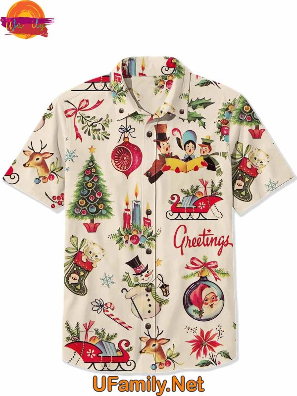 Greeting Christmas Hawaiian Shirt