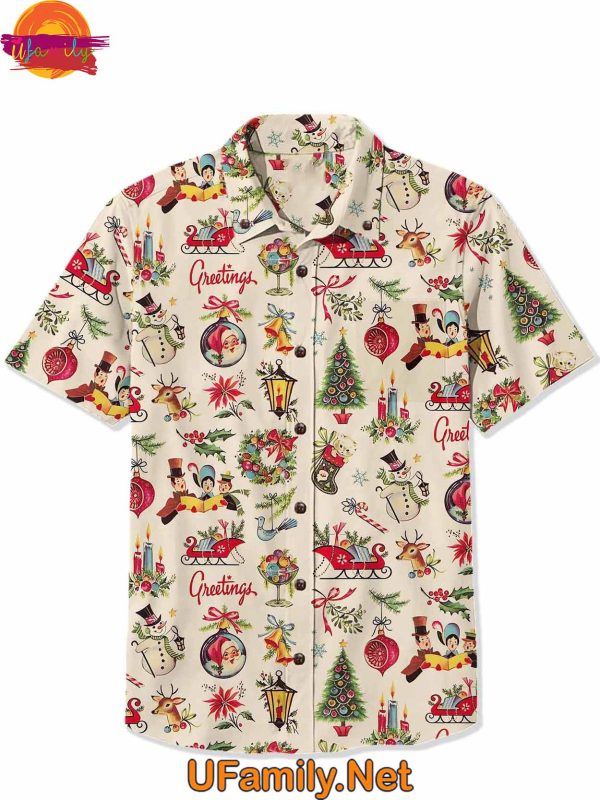 Greeting Christmas Hawaiian Shirt Gifts