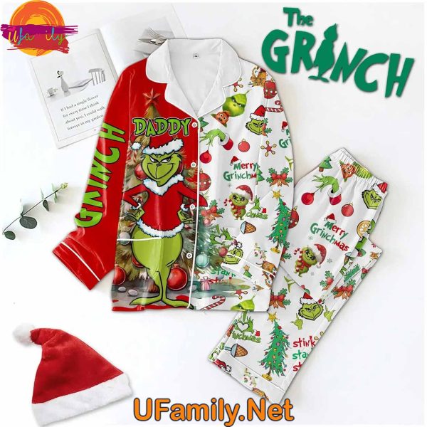 Grinch Dad Christmas Pajama Set