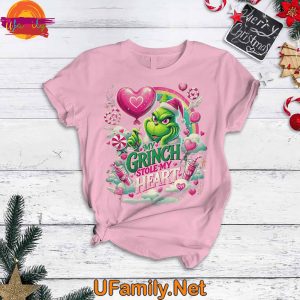 Grinch Stole My Heart T Shirt Pajama Set